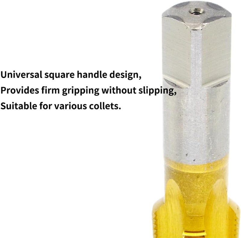 LingGan 3PCS NPT Pipe Tap Set, 1/16" 1/8" 1/4" Tap Pipe Thread, M35 Cobalt Steel, Extra Hard, Industrial Grade for Heavy-Duty Jobs, More Durable & Heat Resistant, Perfect for Stainless Steel - Image 4